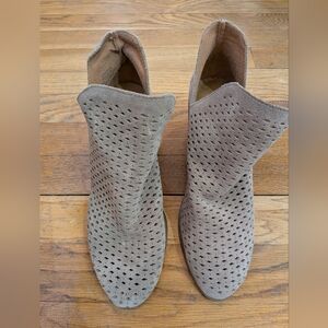 {Lucky Brand} Podgia Suede Perforated Booties